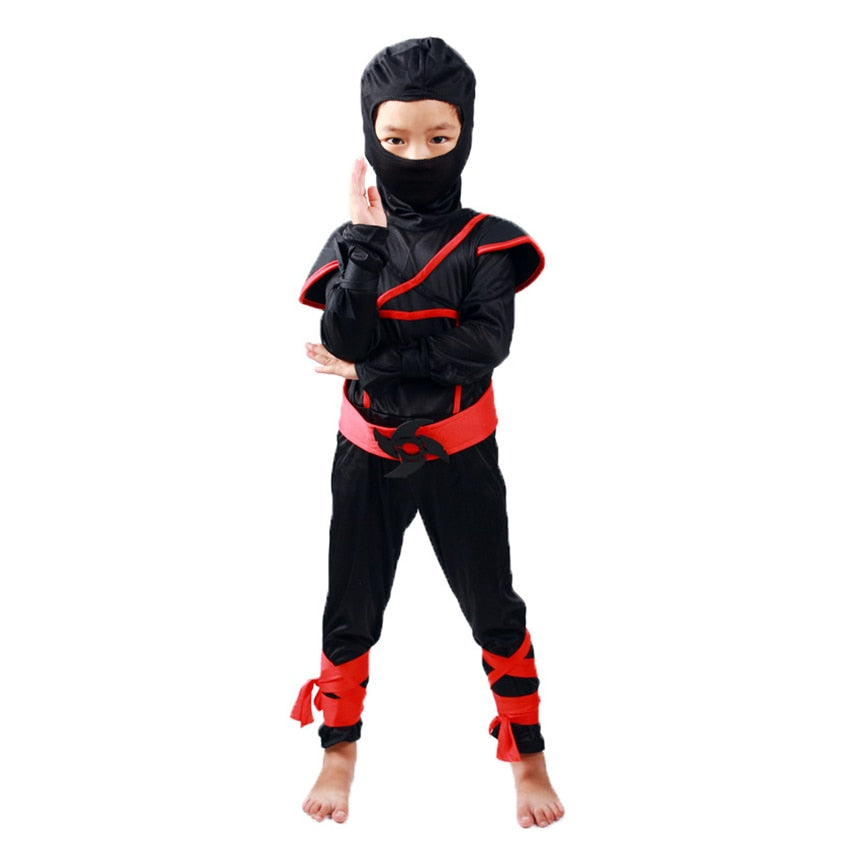 Kid's Black Ninja Cosplay Costume