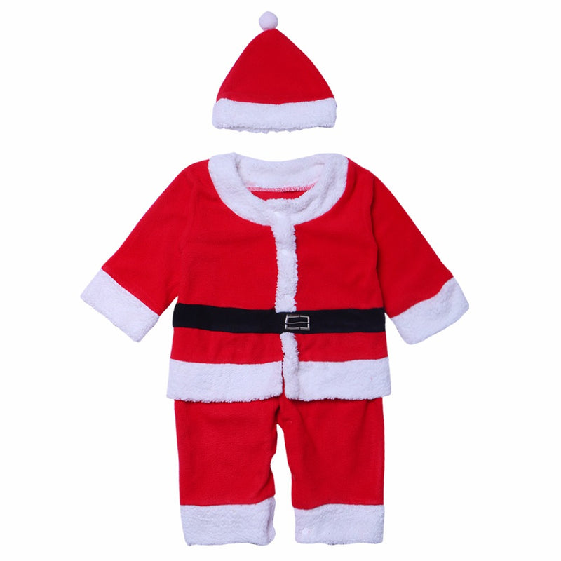 kids' velvet christmas costume set, view 5 - MRSLM
