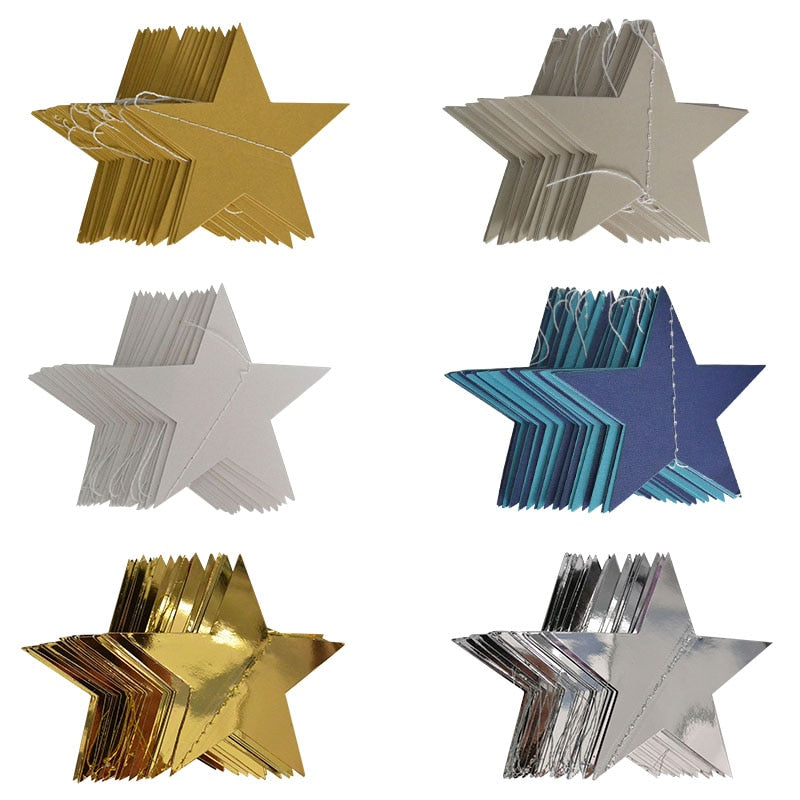 Star Shaped Paper Garland