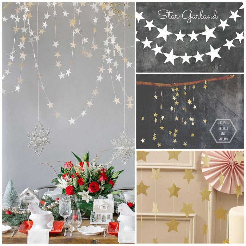 Star Shaped Paper Garland