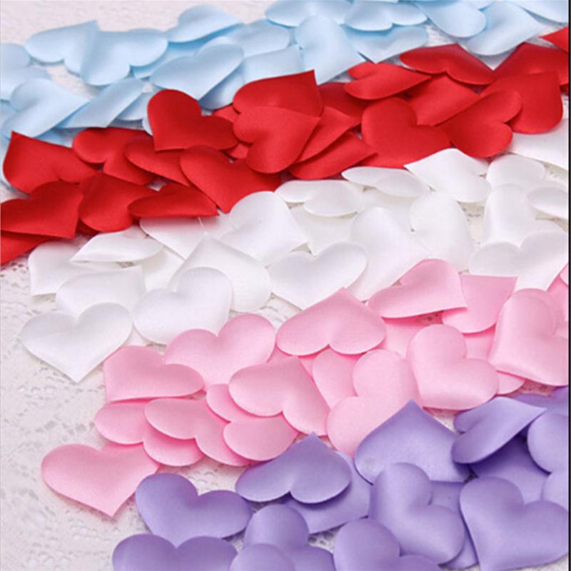 heart petals satin confetti - MRSLM