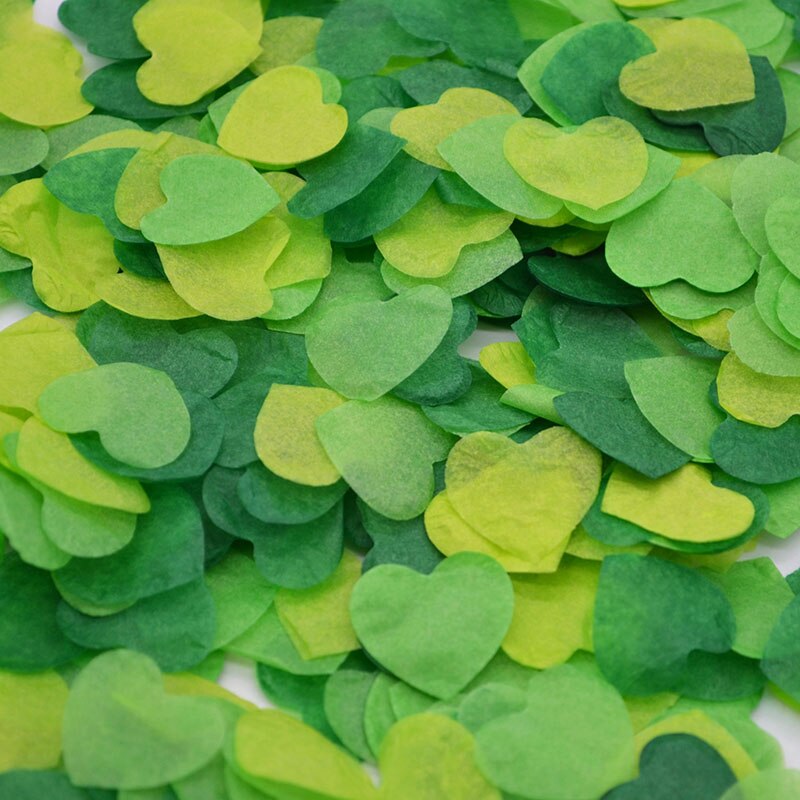 heart shaped paper confetti, view 3 - MRSLM