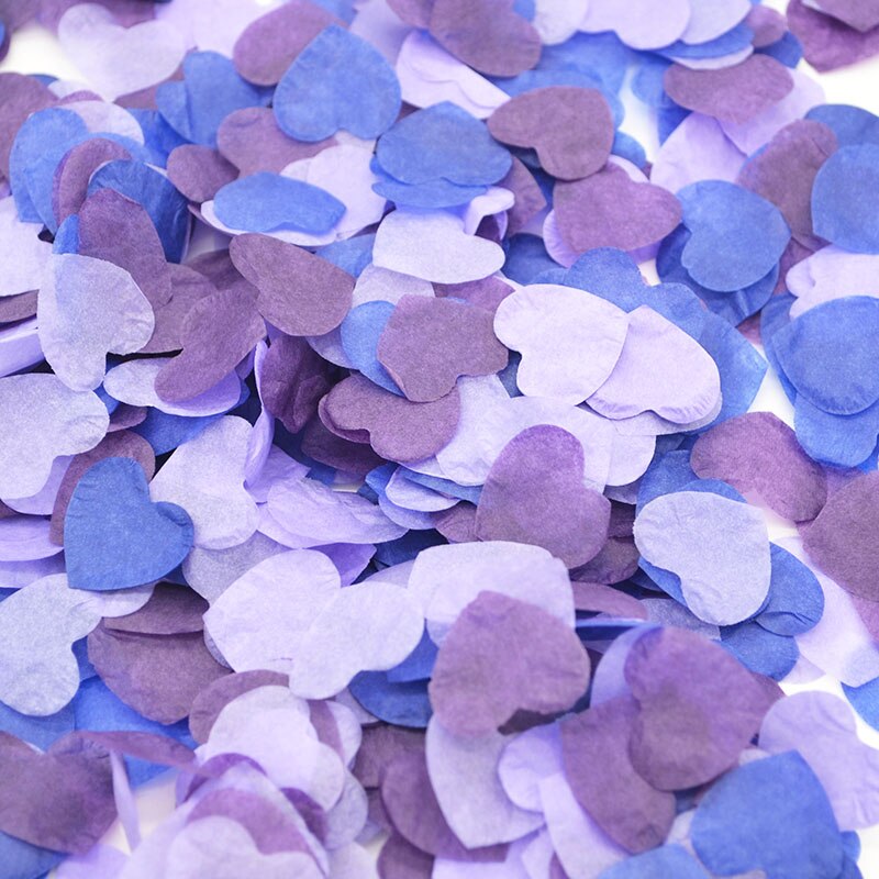 heart shaped paper confetti, view 6 - MRSLM