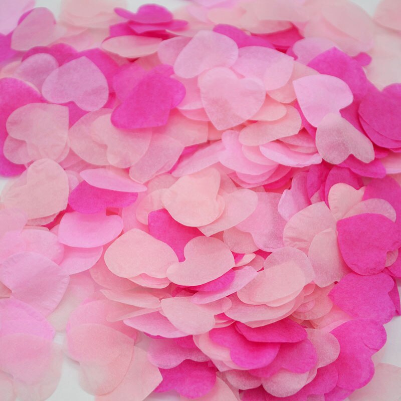heart shaped paper confetti, view 9 - MRSLM