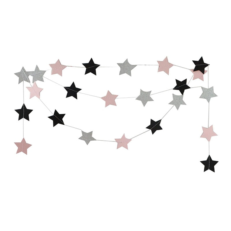 Wall Hanging Paper Star Garland for Wedding