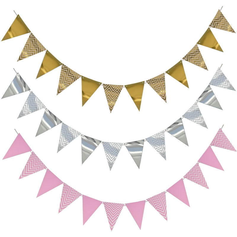 Flag Paper Board Garland Banner