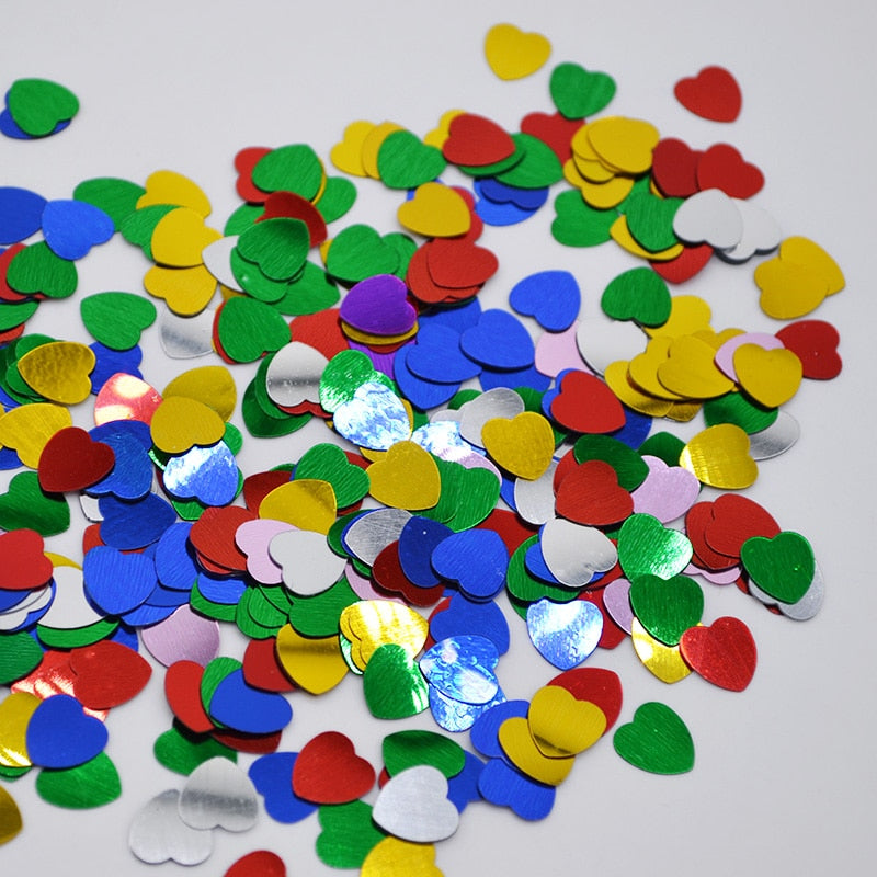 Colorful Heart Shaped Confetti