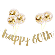 Milestone birthday garland with balloons, view 3 - MRSLM