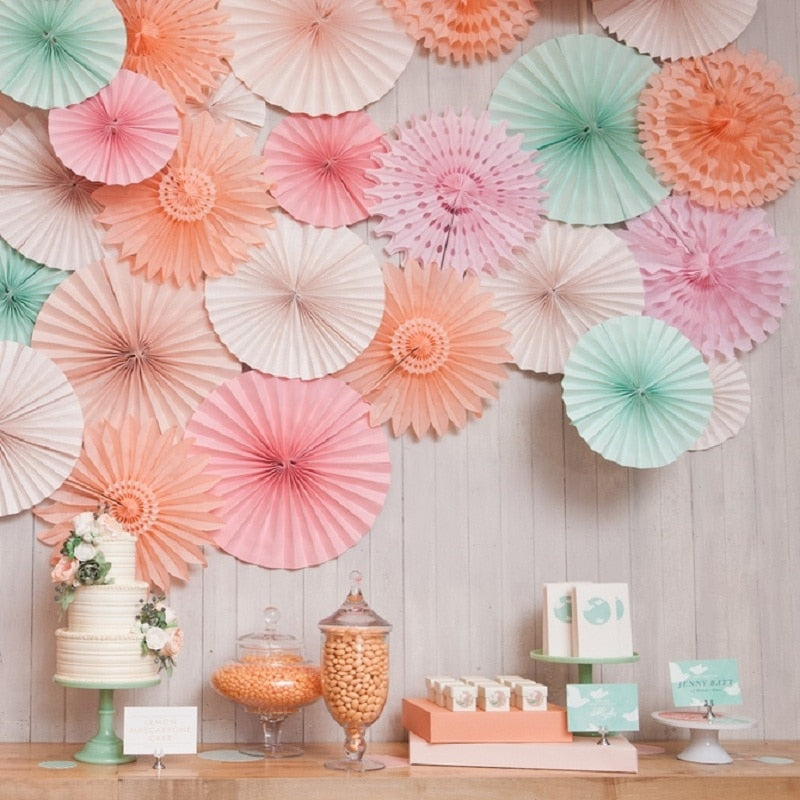 honeycomb tissue paper fan, view 30 - MRSLM