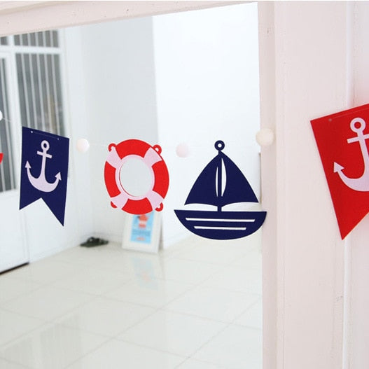 Nautical Designed Banner for Party