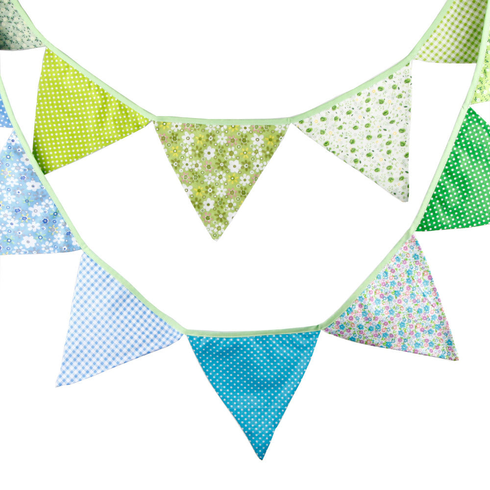 Colorful Cotton Flags Party Banner