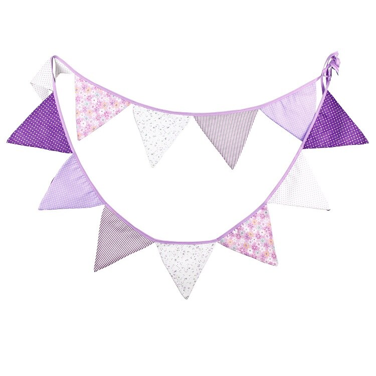 Colorful Cotton Flags Party Banner