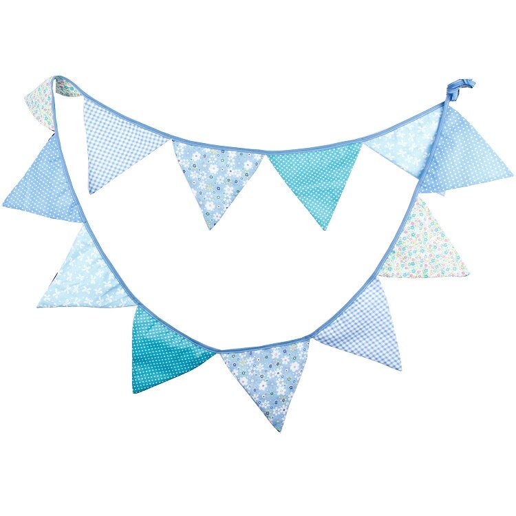 colorful cotton flags party banner, view 6 - MRSLM