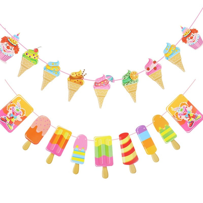 ice cream paper garland, view 4 - MRSLM