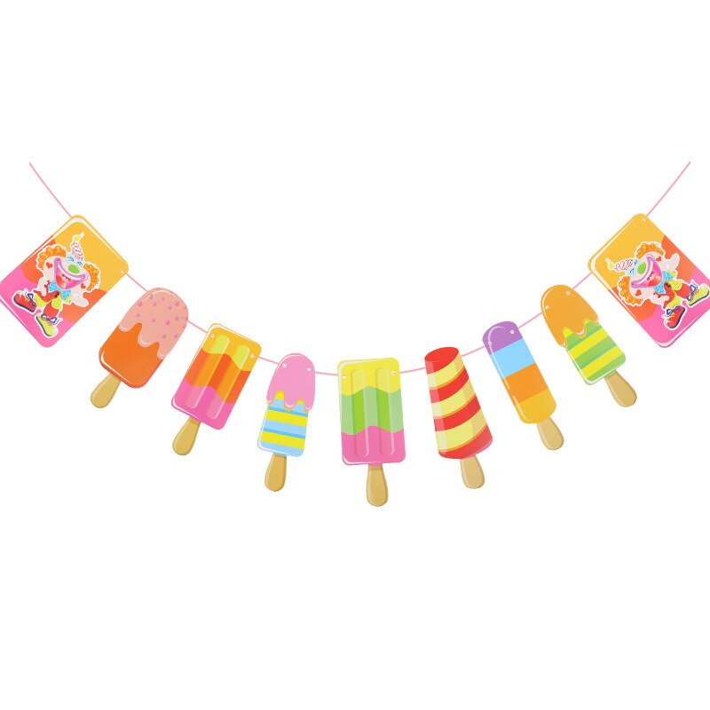 ice cream paper garland, view 2 - MRSLM