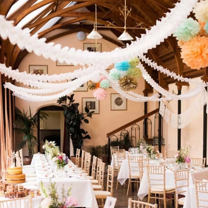 Paper Garland in Shape of Four Leaf Clover