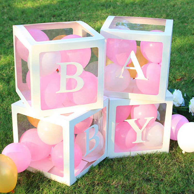 transparent letter patterned box, view 29 - MRSLM