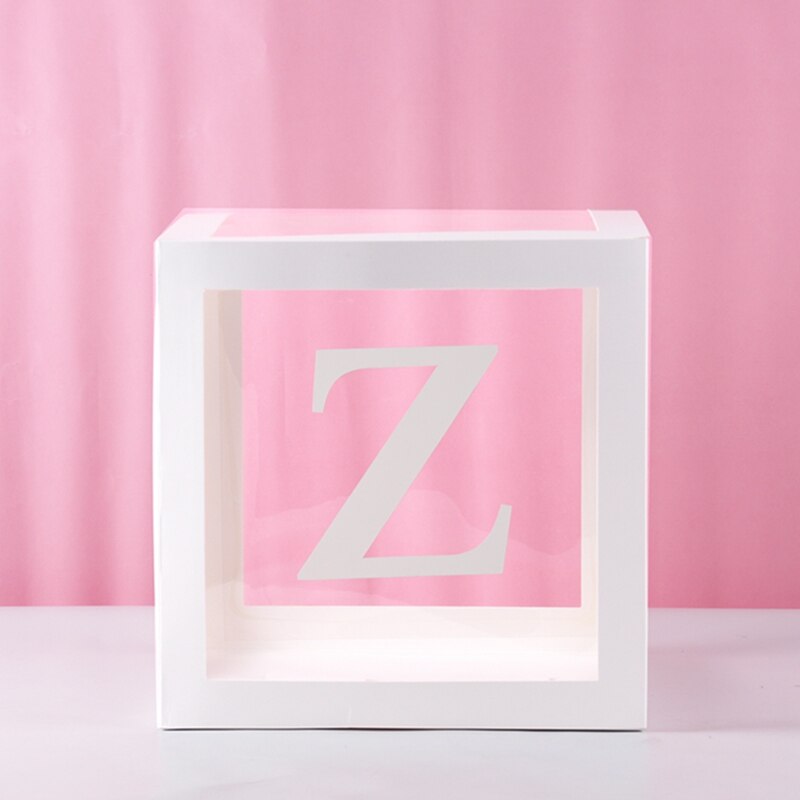 Transparent Letter Patterned Box