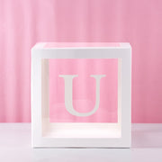 transparent letter patterned box, view 15 - MRSLM