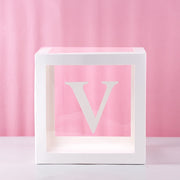 transparent letter patterned box, view 16 - MRSLM
