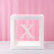 transparent letter patterned box, view 18 - MRSLM