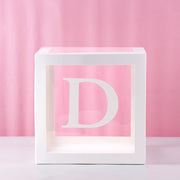 transparent letter patterned box, view 23 - MRSLM
