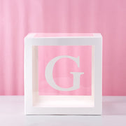 transparent letter patterned box, view 26 - MRSLM