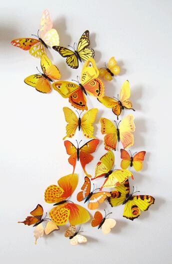 3D magnet butterfly party decorations, view 2 - MRSLM