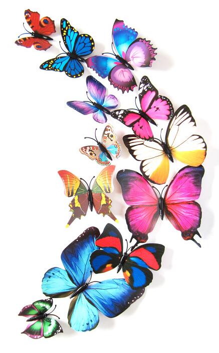 3D magnet butterfly party decorations, view 9 - MRSLM
