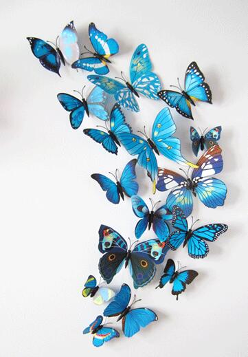3D magnet butterfly party decorations, view 24 - MRSLM