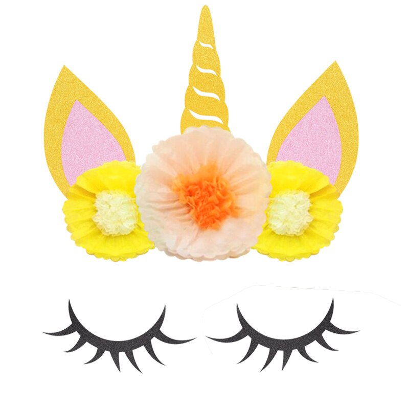 Unicorn Paper Pompom Flower Decorations