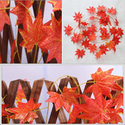 artificial autumn leaves garland, view 4 - MRSLM