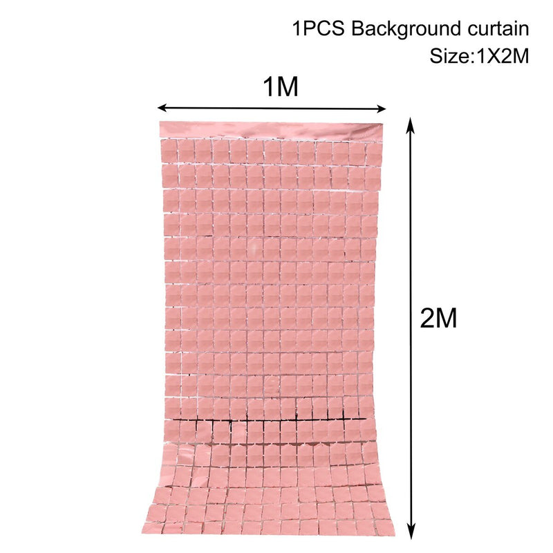Party Backdrop Fringe Foil Curtain