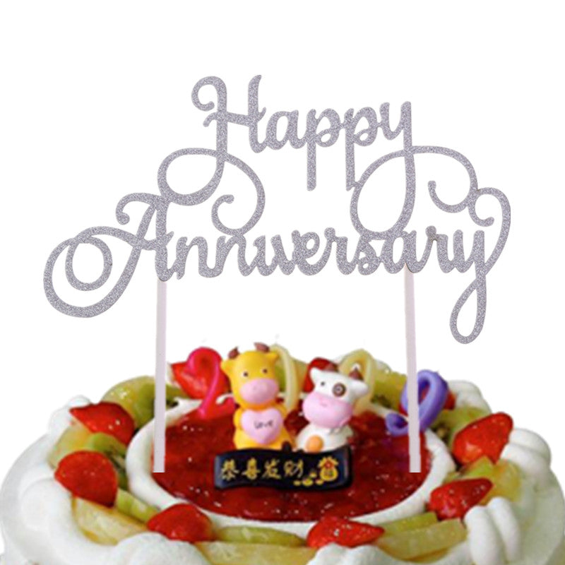 Happy Anniversary cake topper, view 7 - MRSLM