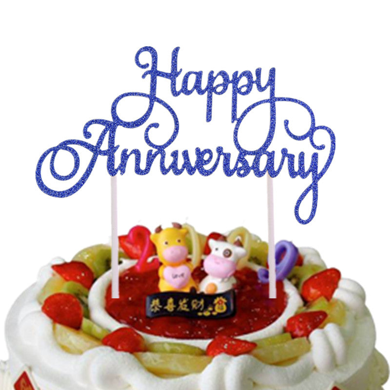 Happy Anniversary cake topper, view 9 - MRSLM