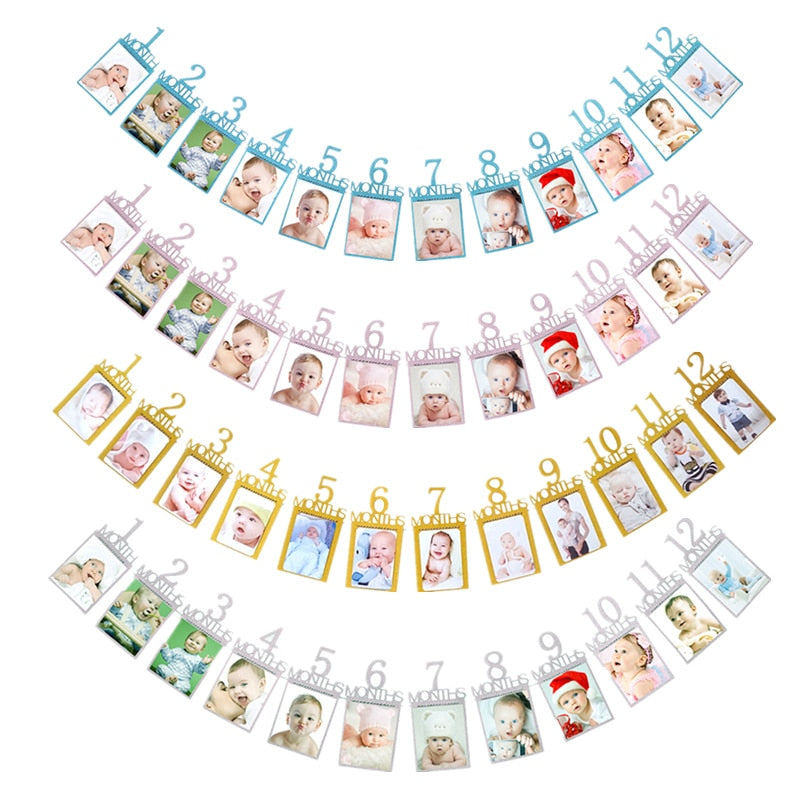 baby first birthday photo banner, view 11 - MRSLM