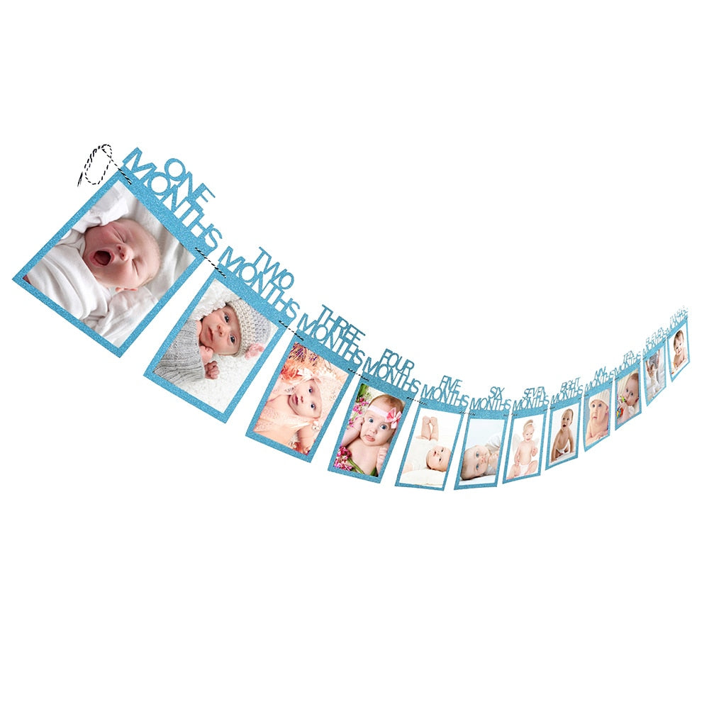 Baby First Birthday Photos Banner