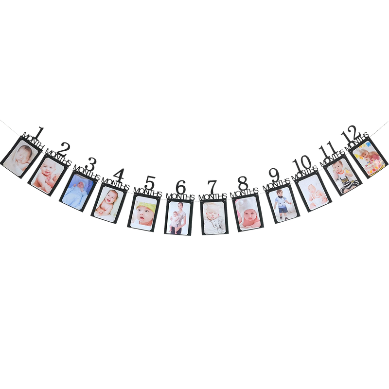 baby first birthday photo banner, view 3 - MRSLM