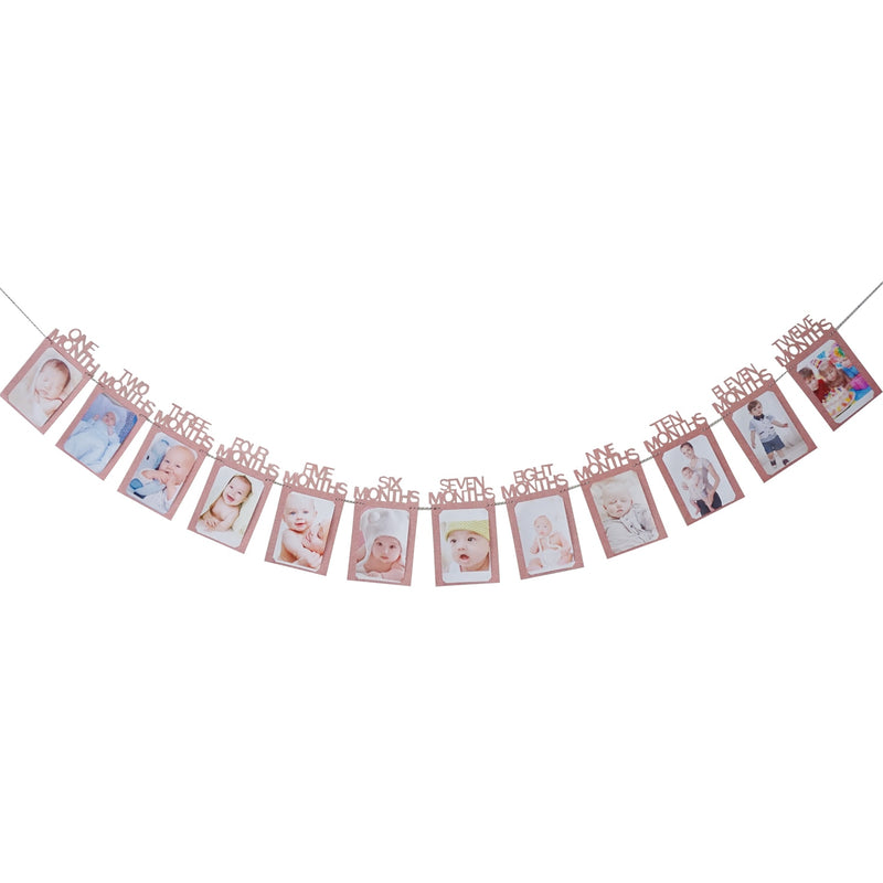 baby first birthday photo banner, view 5 - MRSLM