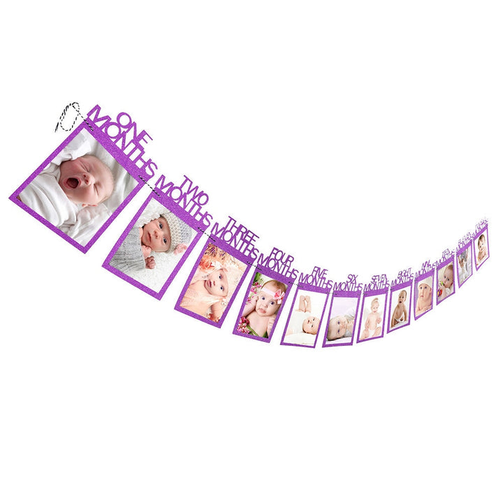 Baby First Birthday Photos Banner