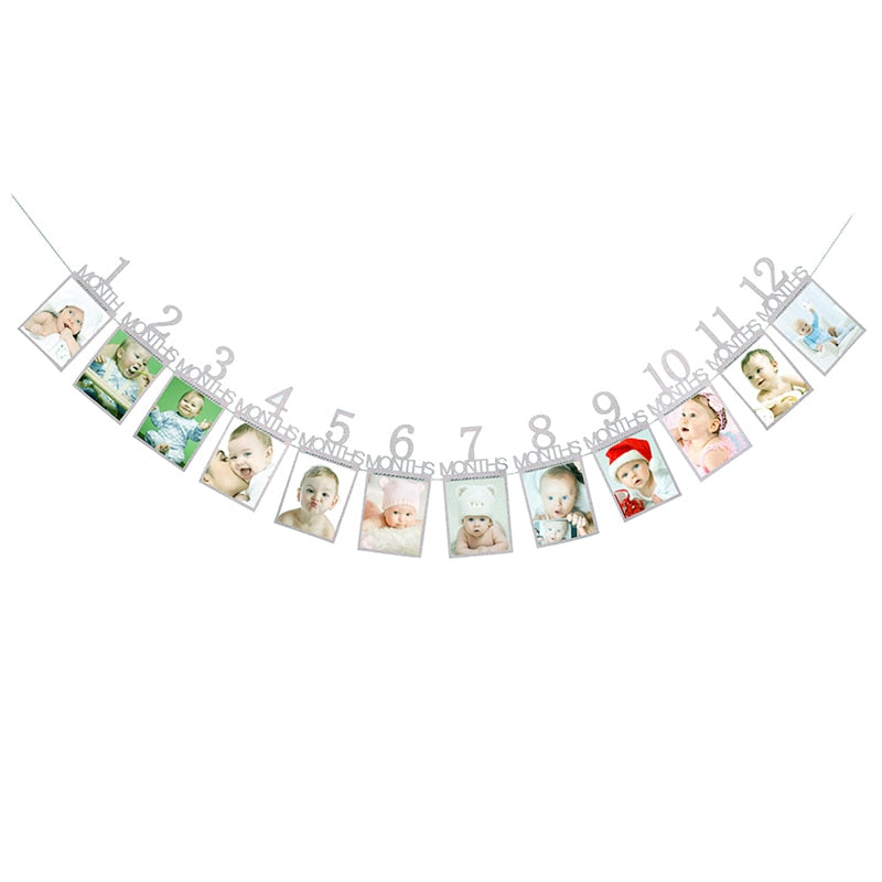 baby first birthday photo banner, view 9 - MRSLM