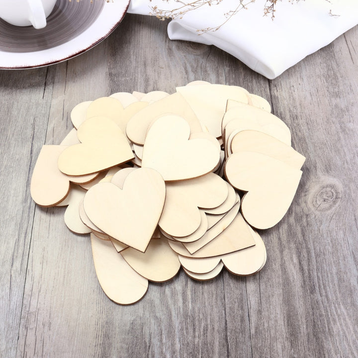 Heart Shaped Wooden Decorations