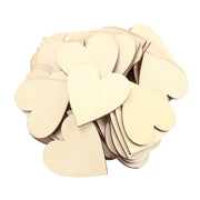 Heart shaped wooden decorations, view 2 - MRSLM