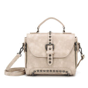 studded women's messenger bag, view 15 - MRSLM