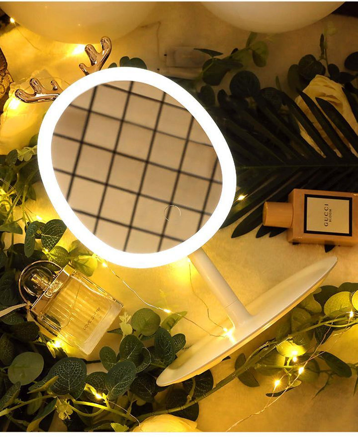 LED Smart Makeup Mirror Antler Design with Wireless Charging - MRSLM