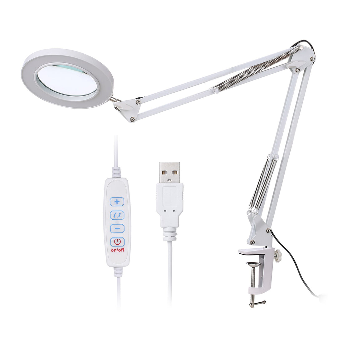 Dimmable Magnifier Lamp with Bracket
