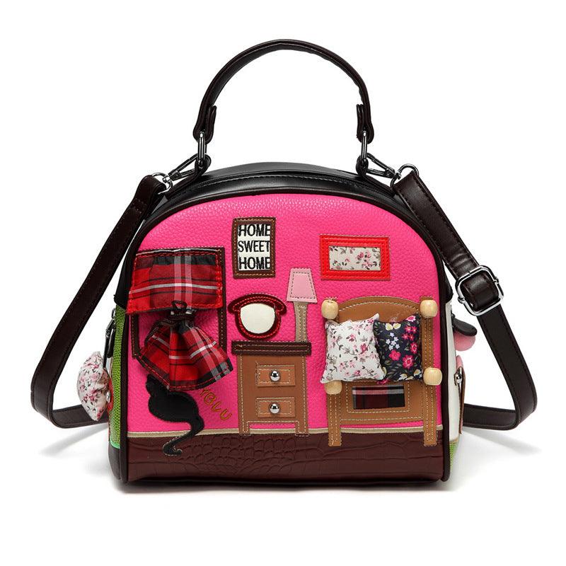 retro shell crossbody bag, view 2 - MRSLM