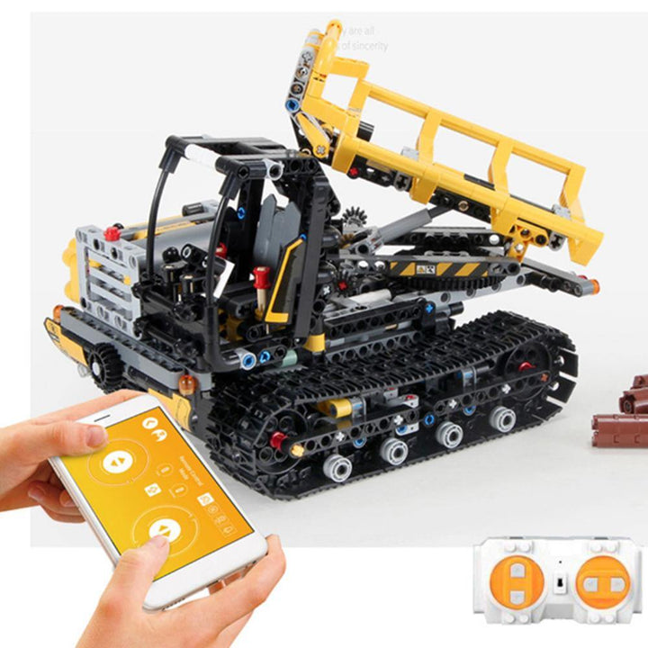 MoFun DIY 2.4G Block Building Programmable APP/Stick Control Voice Interaction Smart RC Robot Car - MRSLM