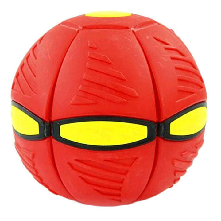 Flying UFO Flat Throw Disc Ball with LED Light Toy Kid Outdoor Garden Beach Game