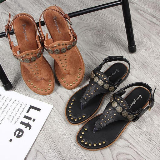 flat studded Roman sandals - MRSLM